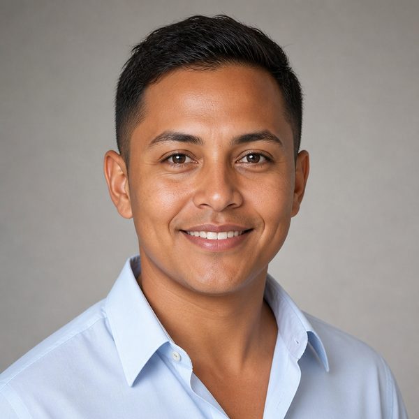 AI-generated portrait of Trevor Aldana, a fictional agent